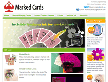 Tablet Screenshot of markedcards.us